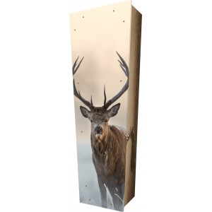 Seek Natures Peace (Deer) - Personalised Picture Coffin with Customised Design.